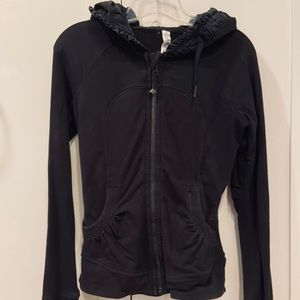 Lululemon hoodie with ruffle detail! Size 4